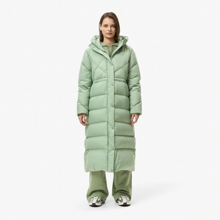 Женская парка Lacoste с капюшоном