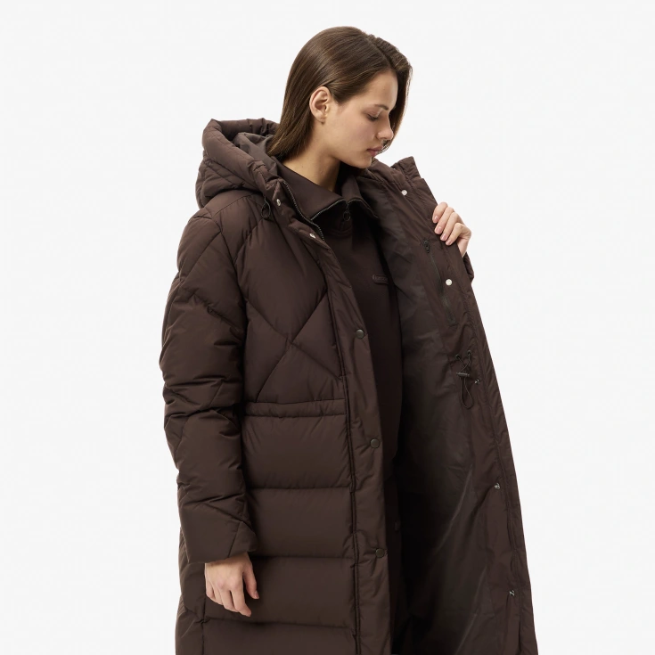 Женская парка Lacoste с капюшоном