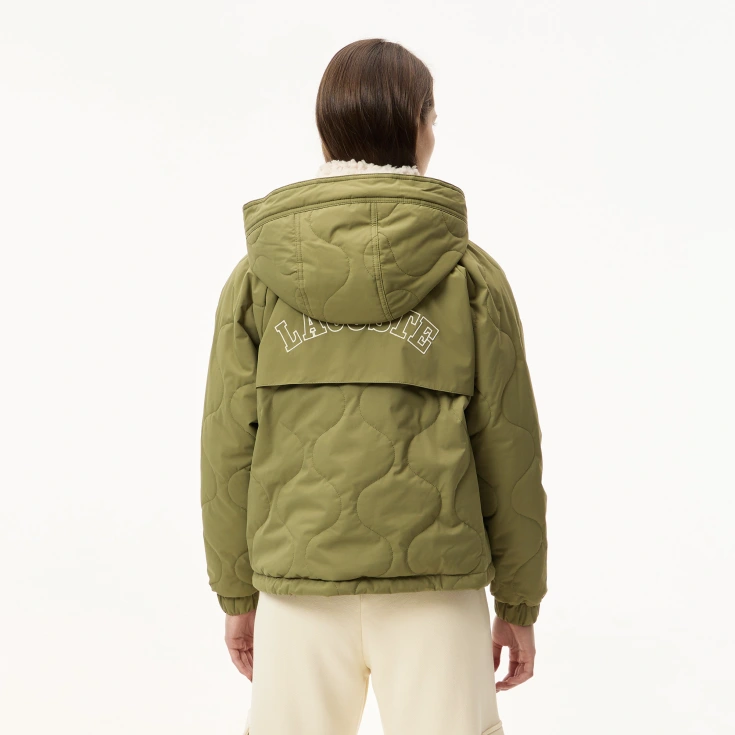 Женская куртка Lacoste с поло-воротником