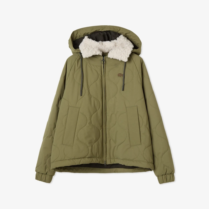 Женская куртка Lacoste с поло-воротником