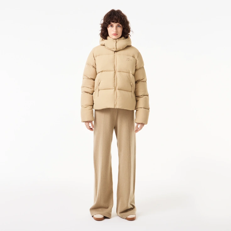 Женская короткая куртка Lacoste с капюшоном