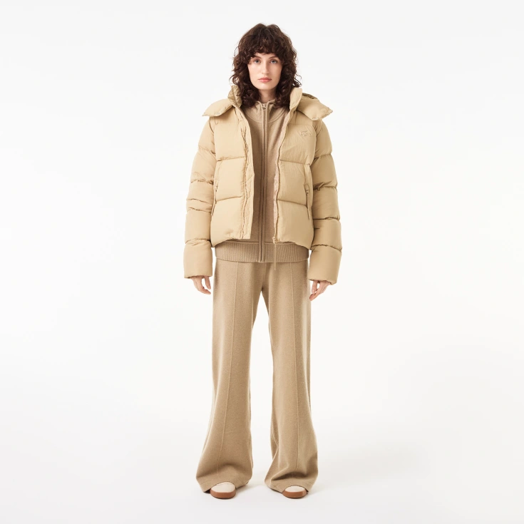 Женская короткая куртка Lacoste с капюшоном