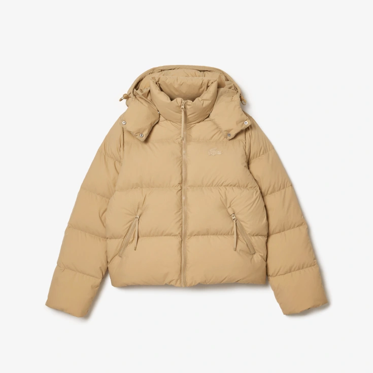 Женская короткая куртка Lacoste с капюшоном