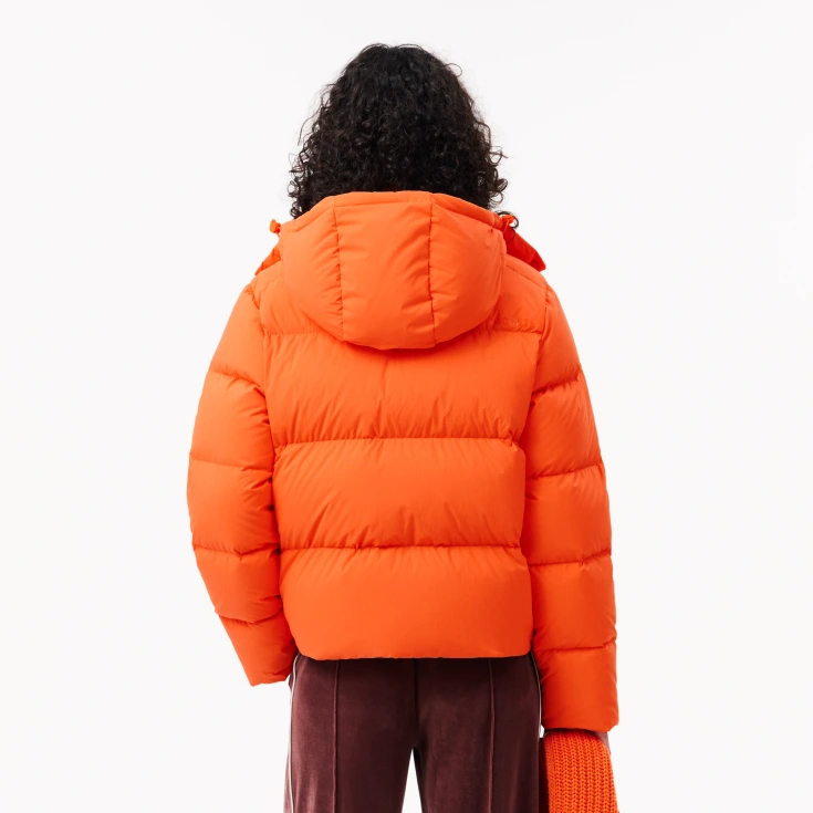 Женская короткая куртка Lacoste с капюшоном