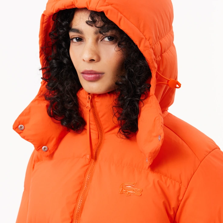 Женская короткая куртка Lacoste с капюшоном