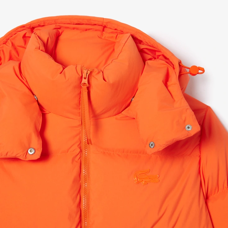 Женская короткая куртка Lacoste с капюшоном