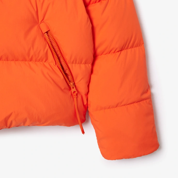 Женская короткая куртка Lacoste с капюшоном