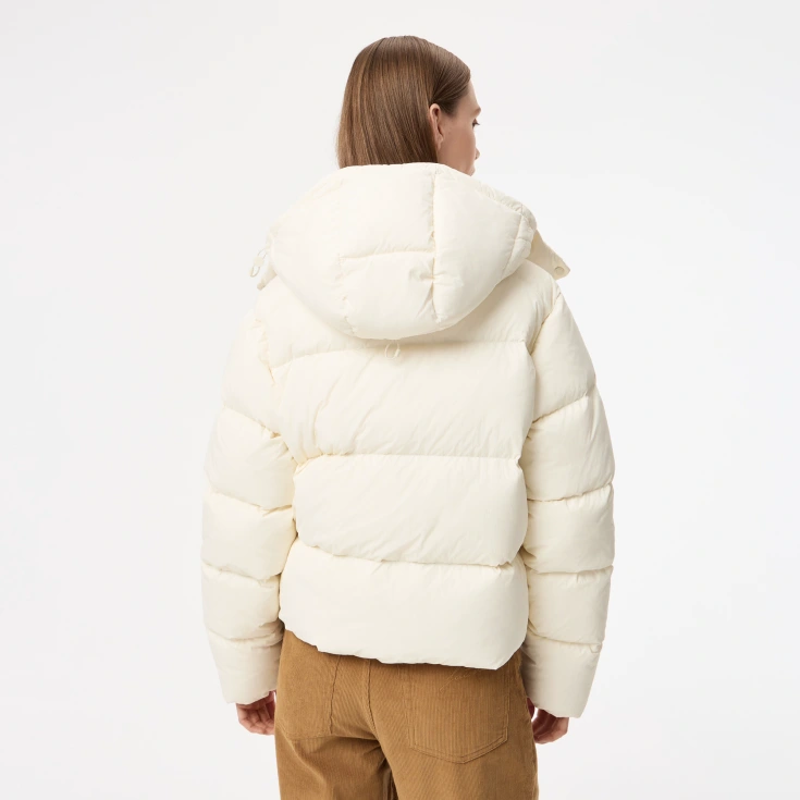 Женская короткая куртка Lacoste с капюшоном