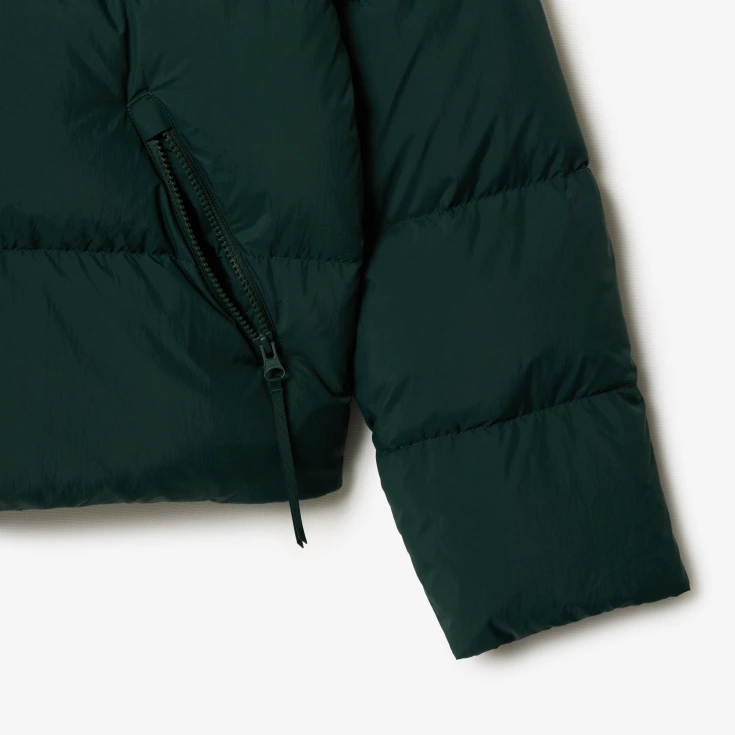 Женская короткая куртка Lacoste с капюшоном