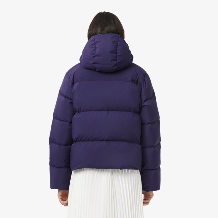 Женская короткая куртка Lacoste с капюшоном