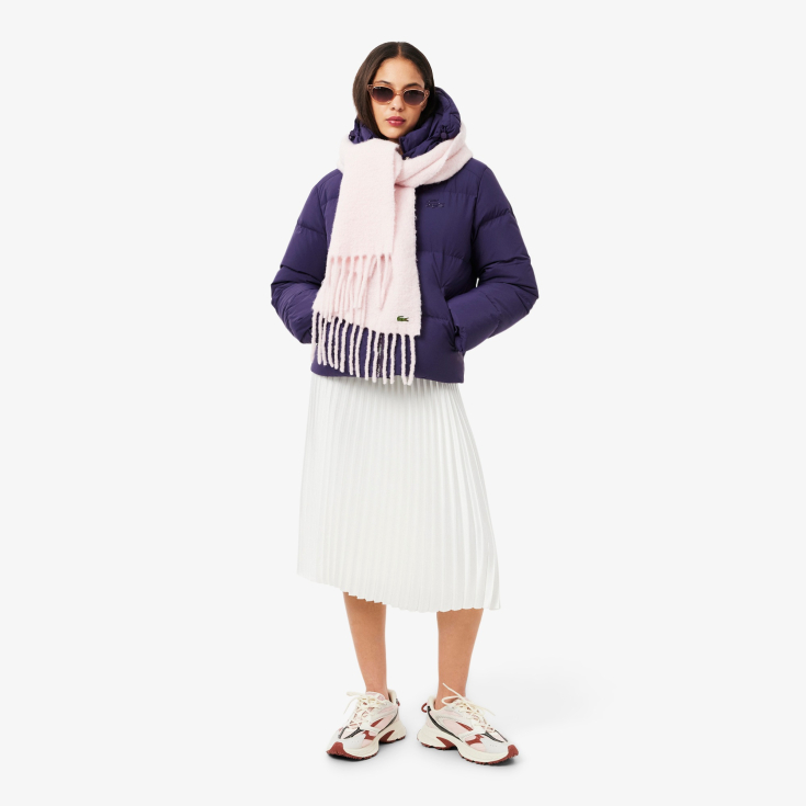 Женская короткая куртка Lacoste с капюшоном