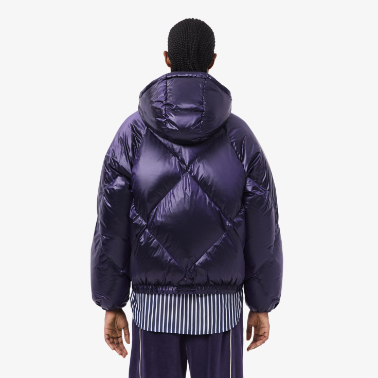 Женский дутый короткий пуховик Lacoste OVERSIZE FIT