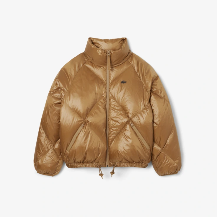 Женский дутый короткий пуховик Lacoste OVERSIZE FIT