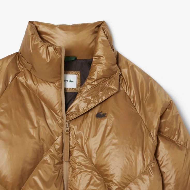 Женский дутый короткий пуховик Lacoste OVERSIZE FIT