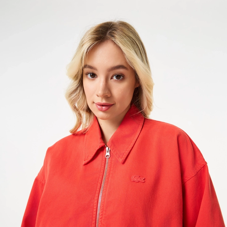 Женская джинсовая куртка Lacoste Relaxed Fit
