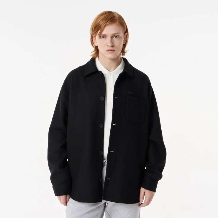 Мужская куртка Lacoste из смеси с овечьей шерстью