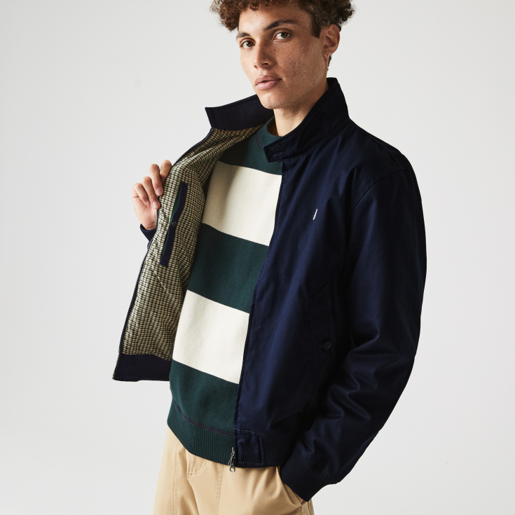 Мужская водоотталкивающая куртка  Lacoste на молнии