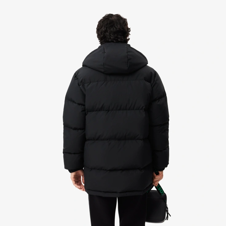 Мужской водонепронецаемый пуховик Lacoste с капюшоном