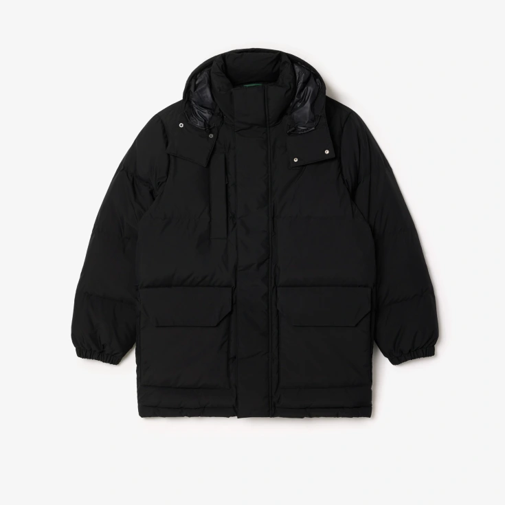 Мужской водонепронецаемый пуховик Lacoste с капюшоном