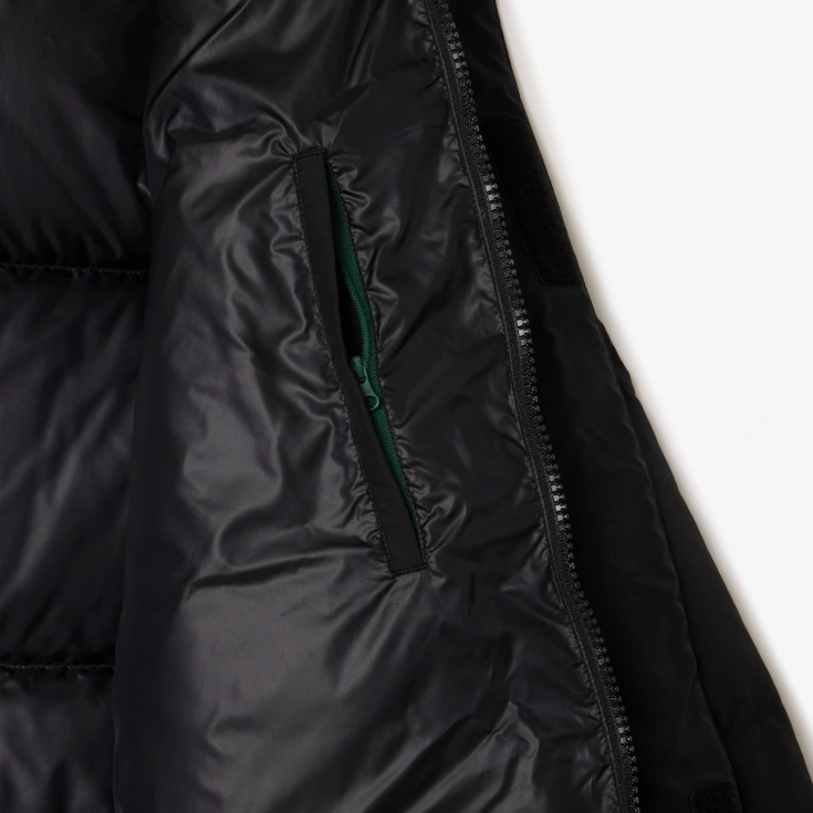 Мужской водонепронецаемый пуховик Lacoste с капюшоном