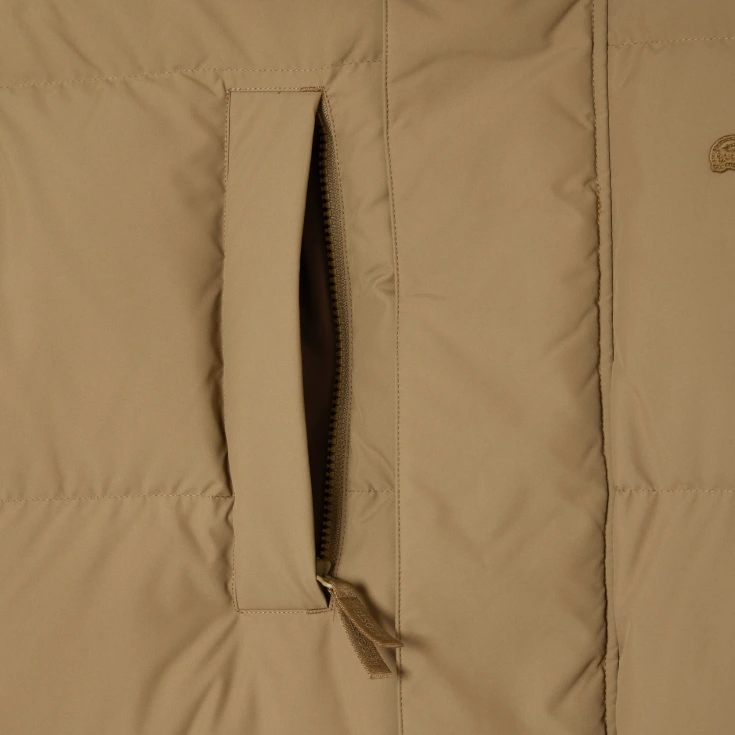 Мужской водонепронецаемый пуховик Lacoste с капюшоном