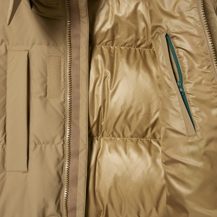 Мужской водонепронецаемый пуховик Lacoste с капюшоном