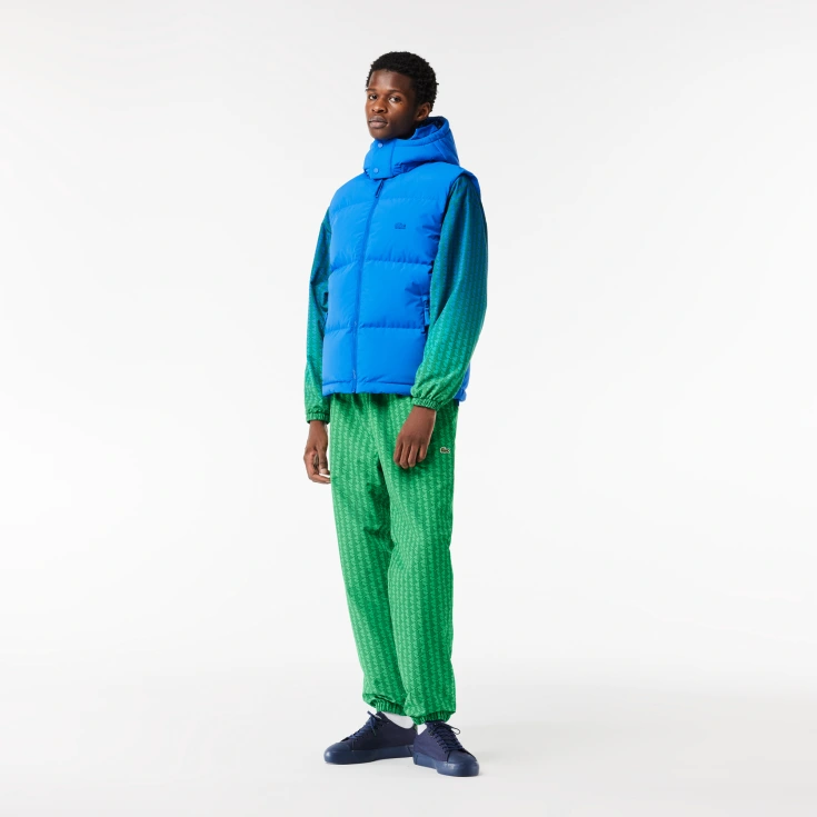 Мужская стёганая жилетка Lacoste с высоким воротом