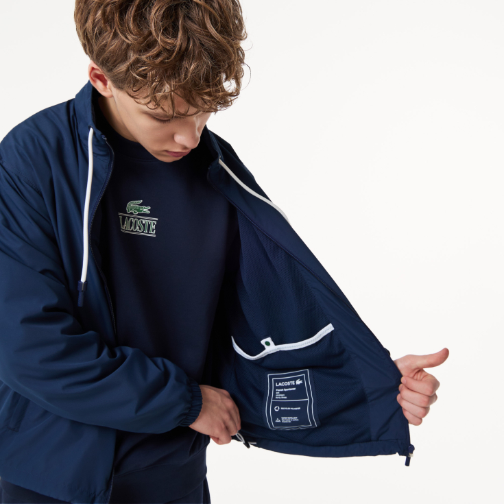 Мужская спортивная куртка Lacoste со съемным капюшоном