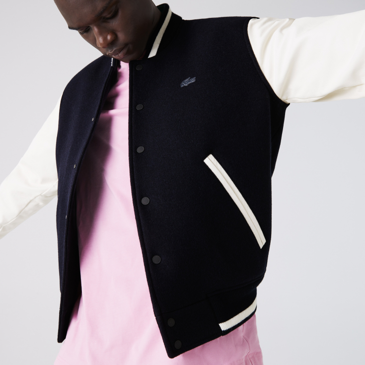 Мужская куртка-бомбер Lacoste из шерсти