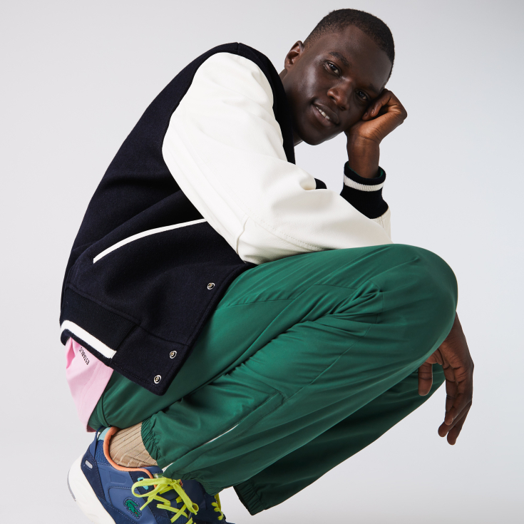 Мужская куртка-бомбер Lacoste из шерсти