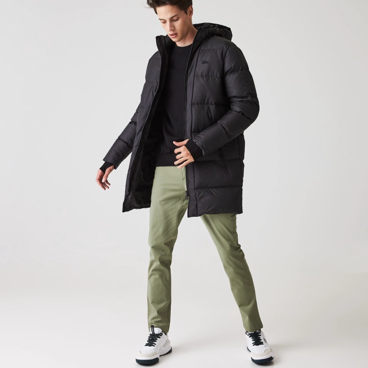 Мужская утеплённая куртка Lacoste Regular Fit с отстёгивающимся капюшоном