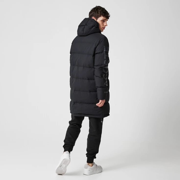 Мужская утеплённая куртка Lacoste Long Hooded Quilted Regular Fit