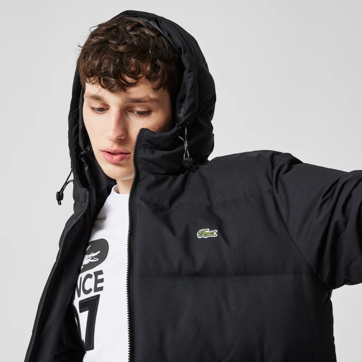 Мужская утеплённая куртка Lacoste Long Hooded Quilted Regular Fit