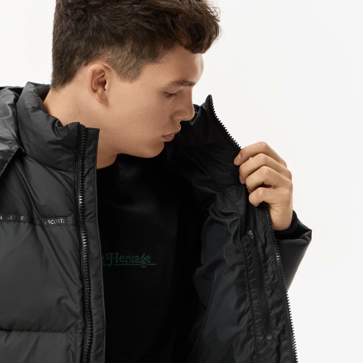 Мужская длинная куртка-пуховик Lacoste