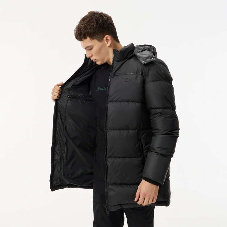 Мужская длинная куртка-пуховик Lacoste