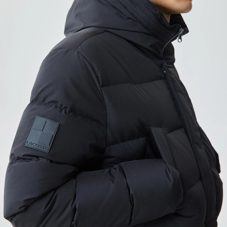 Мужская удлинённая куртка Lacoste с капюшоном