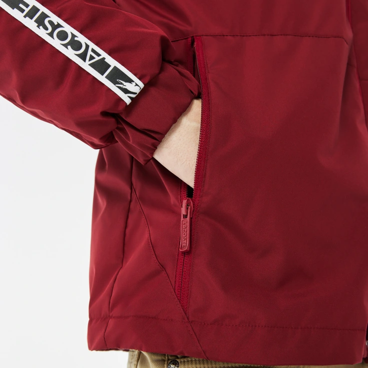 Мужская влагоотталкивающая куртка Lacoste с капюшоном