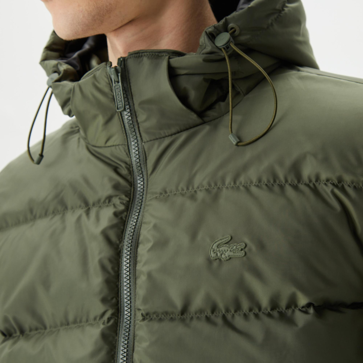 Мужская утеплённая куртка Lacoste с капюшоном