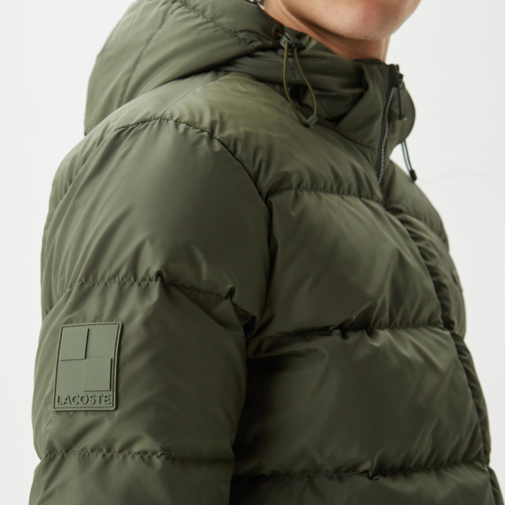 Мужская утеплённая куртка Lacoste с капюшоном