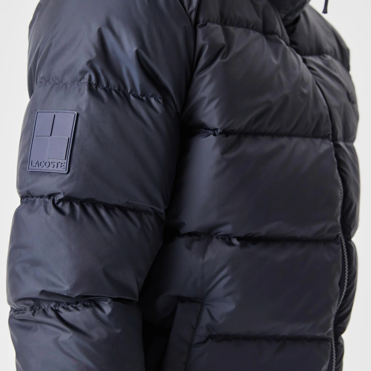 Мужская утеплённая куртка Lacoste с капюшоном