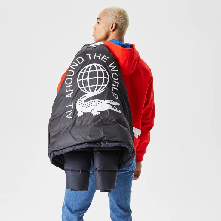 Мужская утеплённая куртка Lacoste с капюшоном