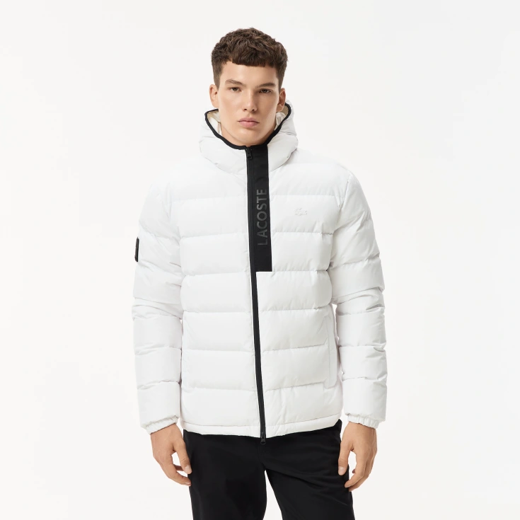 Мужская стёганая куртка Lacoste с капюшоном