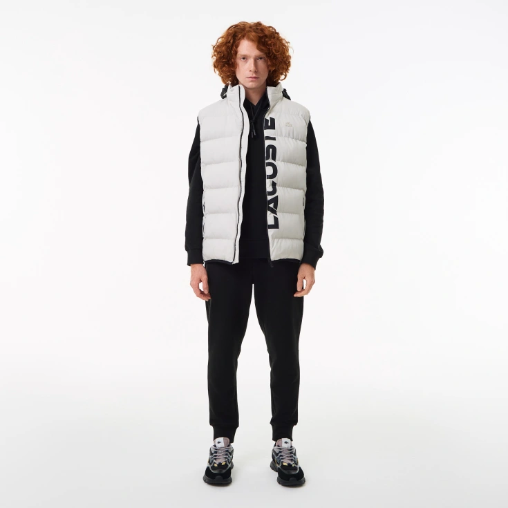Мужской стёганный жилет Lacoste с высоким воротом