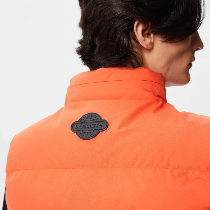 Мужской стёганный жилет Lacoste с высоким воротом