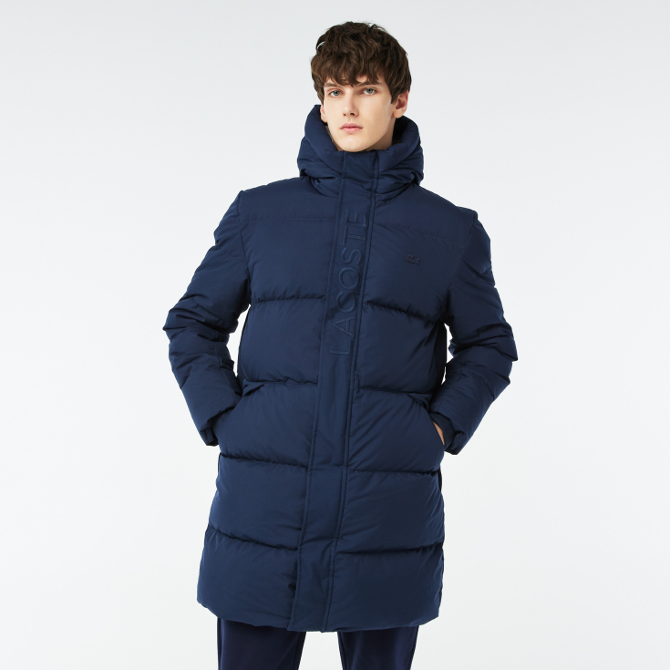 Мужская утеплённая куртка Lacoste с капюшоном