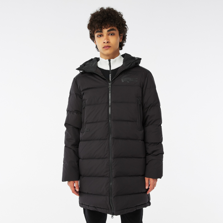 Мужская утеплённая куртка Lacoste с капюшоном