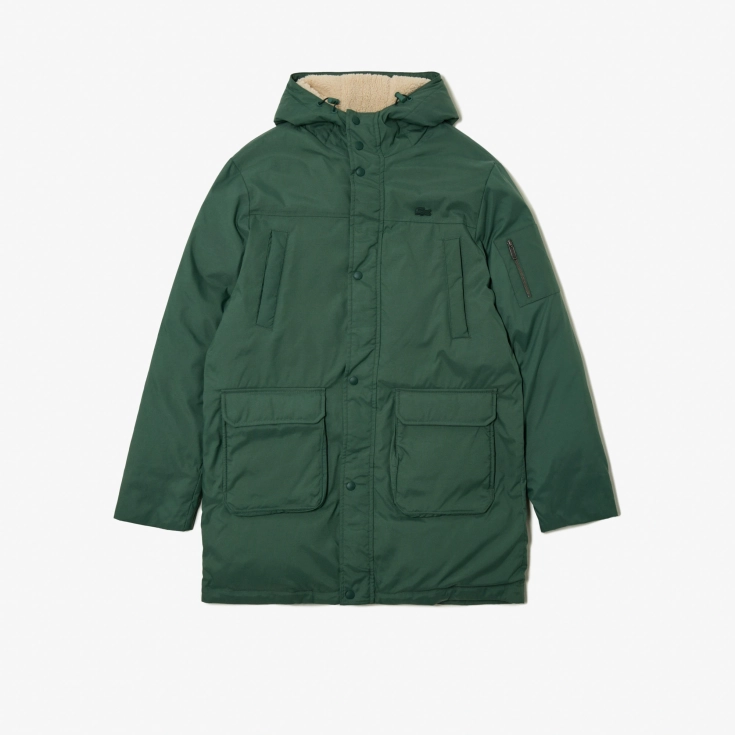 Мужская утеплённая парка Lacoste с капюшоном