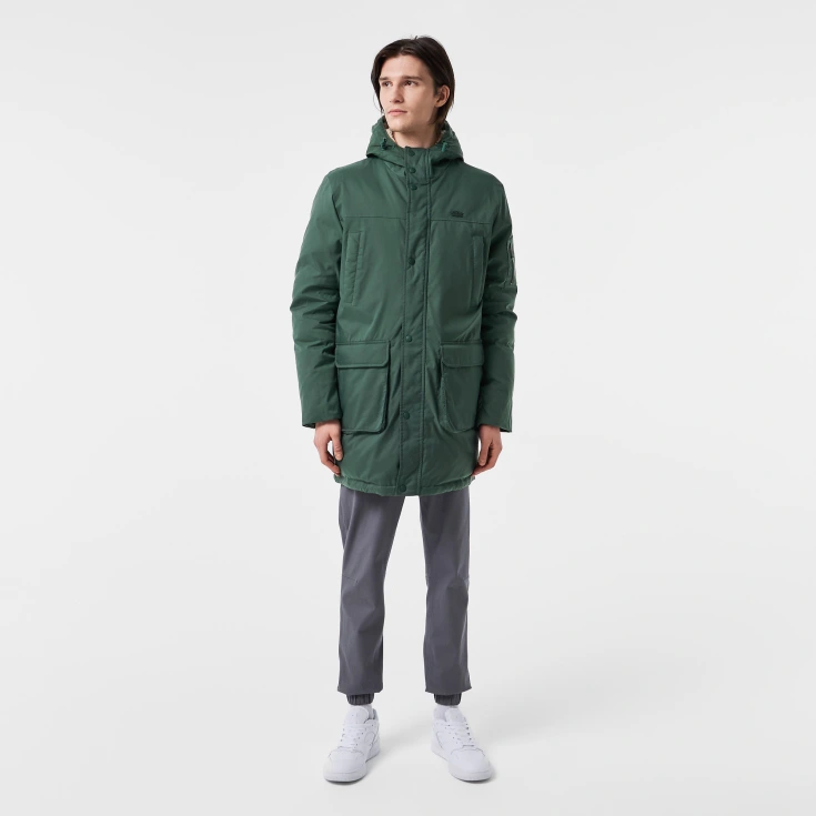 Мужская утеплённая парка Lacoste с капюшоном