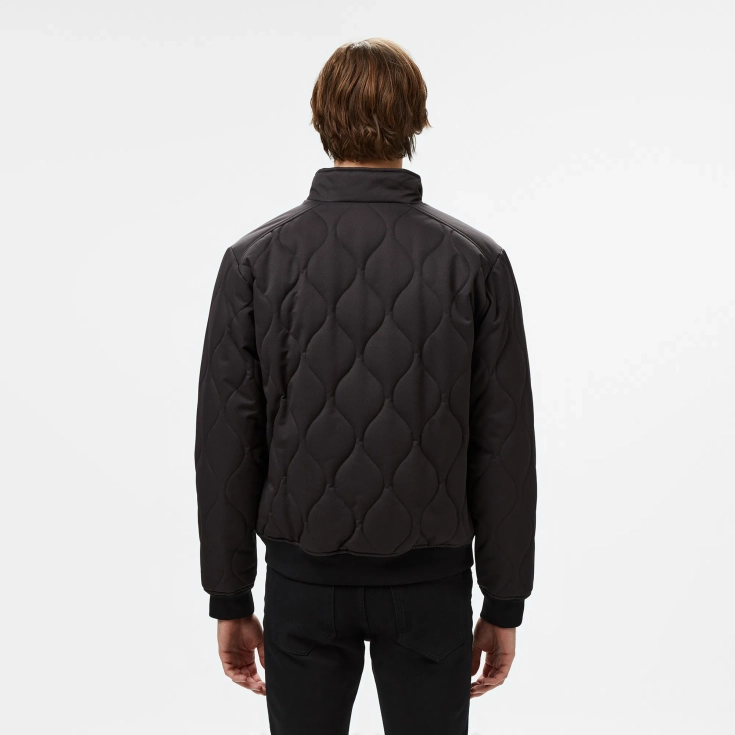 Мужская стёганая куртка Lacoste с высоким воротом