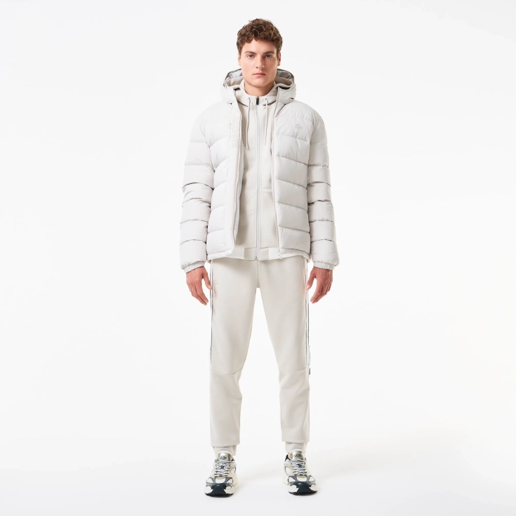 Мужская куртка-бомбер Lacoste на молнии из хлопка